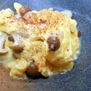 【レシピ】しめじと卵のバター醤油炒め